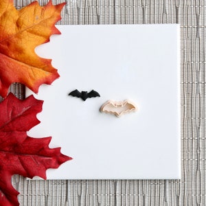 Bat Clay Cutter | Fall Polymer Clay Cutter | Autumn Clay Cutter | Fall Stud Earring Cutters | Halloween Clay Cutter | Embossing Cutter