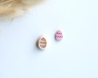 Easter Egg Mini Clay Cutter (Stud Size) | Rabbit Clay Cutter | Spring Clay Cutter | Stud Cutters | Polymer Clay Earring Cutter