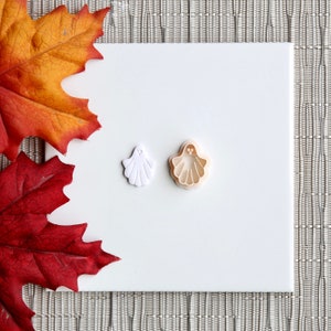 Ghost Clay Cutter | Fall Polymer Clay Cutter | Autumn Clay Cutter | Fall Stud Earring Cutters | Halloween Clay Cutter | Embossing Cutter