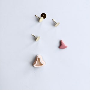 Witch Hat Mini Clay Cutter (Stud Size) | Fall Clay Cutter | Embossed Clay Cutter | Halloween Clay Cutter | Autumn Earring Cutters