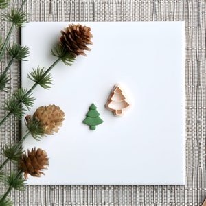 Christmas Tree Clay Cutter | Christmas Polymer Clay Cutter | Seasonal Holiday Clay Cutter | Winter Stud Earring Cutters | Embossing Cutter