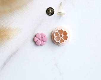 Flower Mini Clay Cutter (Stud Size) | Floral Clay Cutter | Spring Clay Cutter | Stud Cutters | Polymer Clay Earring Cutter