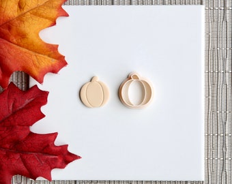 Pumpkin Clay Cutter | Fall Polymer Clay Cutter | Autumn Clay Cutter | Fall Stud Earring Cutters | Halloween Clay Cutter | Embossing Cutter