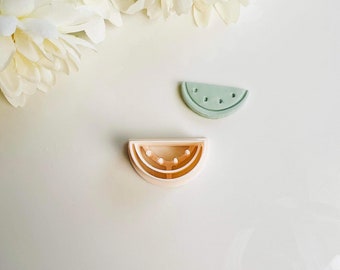 Watermelon Clay Cutter (Embossing) | Fruit Clay Cutter | Summer Clay Cutter | Spring Clay Earring Cutter | Polymer Clay Tool | Stud Cutter