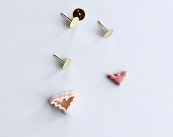 Fledermaus Mini Clay Cutter (Ohrstecker) | Herbst Clay Cutter | Geprägter Clay Clay Cutter | Halloween Clay Cutter | Herbst Ohrringschneider