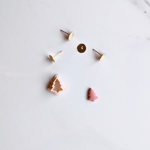 Christmas Tree Mini Clay Cutter (Stud Size) | Christmas Clay Cutter | Winter Holiday Earring Cutters | Stud Clay Cutters