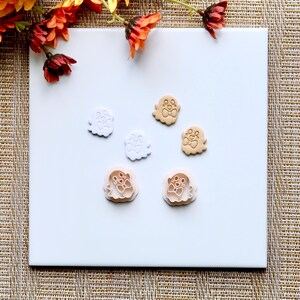 Ghost Clay Cutter | Fall Polymer Clay Cutter | Autumn Clay Cutter | Fall Stud Earring Cutters | Halloween Clay Cutter | Embossing Cutter
