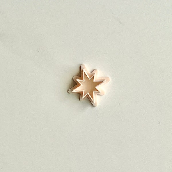 Northern Star Polymer Clay Earring Cutter | Holiday Clay Cutter | Winter Earring Cutters