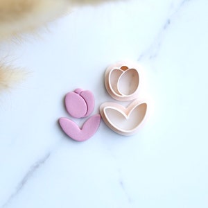 Tulip Flower Clay Cutter Set | Spring Daisy Clay Cutter | Peony Clay Cutter | Lily Cutter | Polymer Clay Earring Floral Cutter