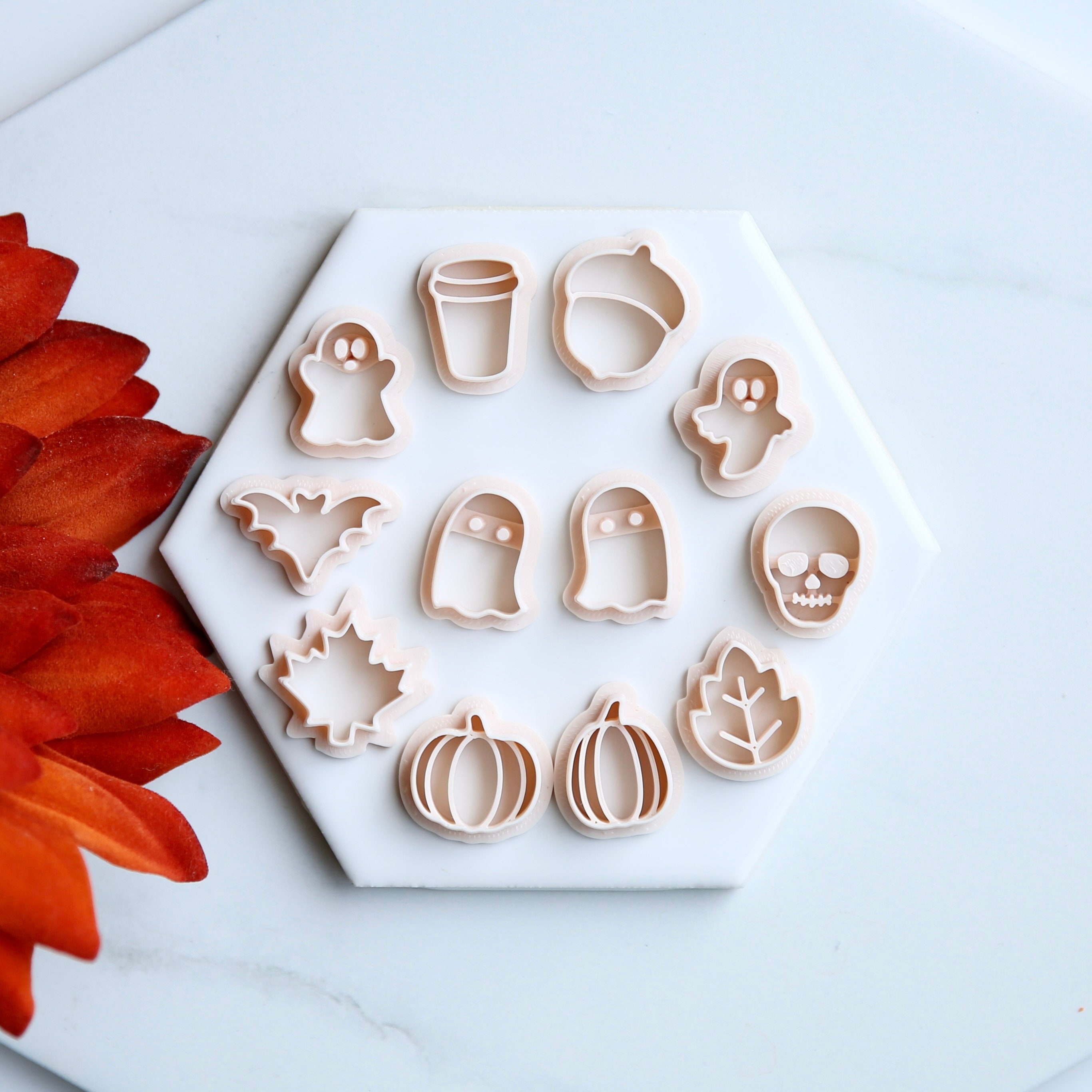 Keoker Polymer Clay Cutters for Fall - Acorn Clay Cutters for Earrings  Making, 10 Shapes Autumn Clay Earrings Cutters, Clay Cutters for Polymer  Clay