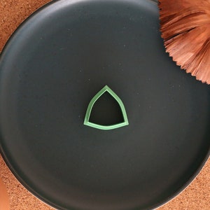 Rounded Side Triangle Shape Polymer Clay Earring Cutter | Cookie Cutters | Fondant Cutter