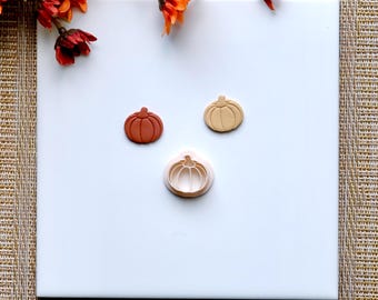 Pumpkin Clay Cutter | Fall Polymer Clay Cutter | Autumn Clay Cutter | Fall Stud Earring Cutters | Halloween Clay Cutter | Embossing Cutter