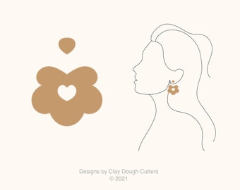 Fall Clay Cutter Dangle Drop (2 Piece Set) | Arch Shape Cutter | Scalloped Clay Cutter |   Pendant Dangle Cutter