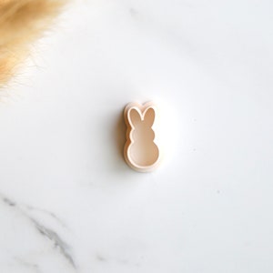 Pâques Peep Bunny Clay Cutter | Coupeur d’argile de lapin | Coupe-argile à ressort | Coupe-goujons | Coupe-boucles d’oreilles en argile polymère