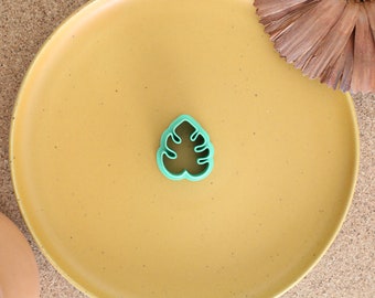 Monstera Leaf Shape Polymer Clay Earring Cutter | Cookie Cutters | Fondant Cutter
