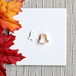 Ghost Clay Cutter | Fall Polymer Clay Cutter | Autumn Clay Cutter | Fall Stud Earring Cutters | Halloween Clay Cutter | Embossing Cutter