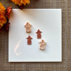 Owl Clay Cutter | Fall Polymer Clay Cutter | Autumn Clay Cutter | Fall Stud Earring Cutters | Halloween Clay Cutter | Embossing Cutter