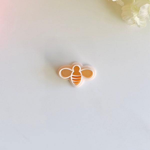 Bumble Bee Clay Cutter (Embossing) | Spring Clay Cutter | Stud Cutters | Polymer Clay Earring Cutter