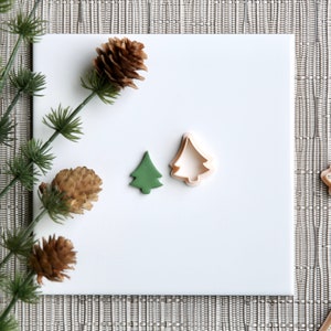 Christmas Tree Clay Cutter | Christmas Polymer Clay Cutter | Seasonal Holiday Clay Cutter | Winter Stud Earring Cutters | Embossing Cutter