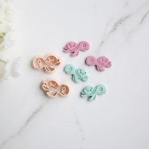 Sea Turtle Clay Cutter (2 Piece) | Ocean Clay Cutter | Summer Clay Cutter | Beach Clay Earring Cutter | Embossing Polymer Clay Tool