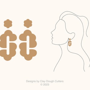 Fall Clay Cutter Dangle Drop (3 Piece Set) | Arch Shape Cutter | Scalloped Clay Cutter | Wavy Clay Earring Cutter