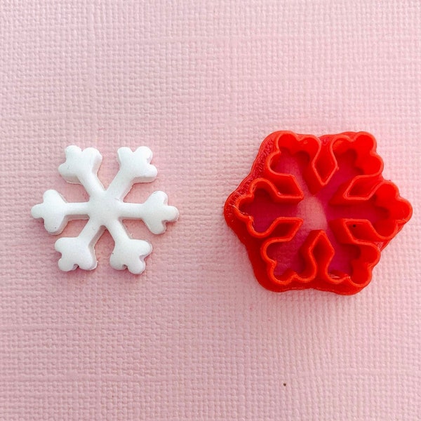 Snowflake Polymer Clay Earring Cutter | Christmas Clay Cutter | Winter Holiday Earring Cutters