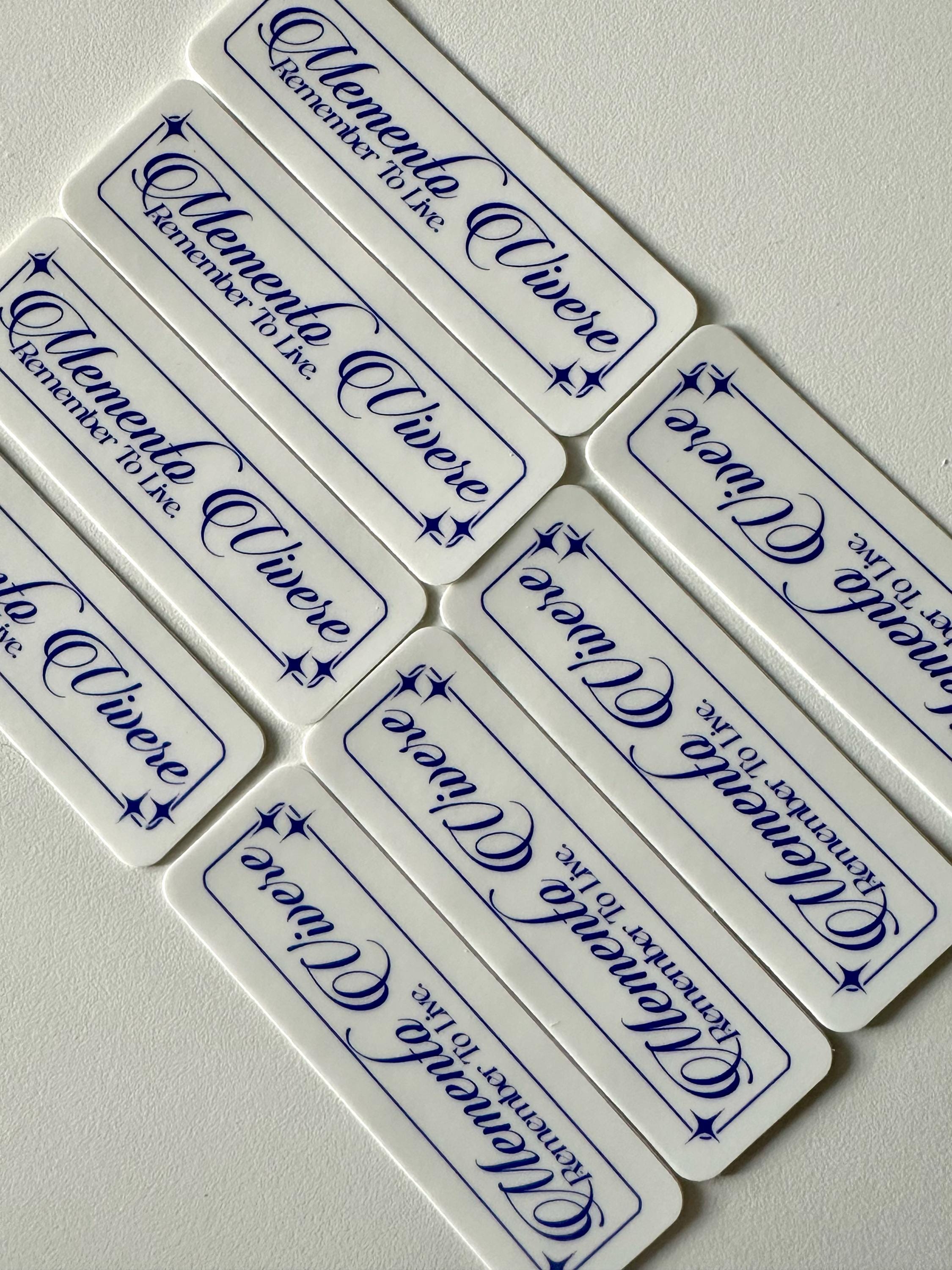 Live Now Sticker | Aesthetic Trendy Blue Graphic Design Quotes Laptop ...