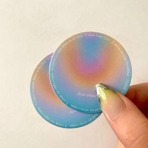 Breathe sticker | aesthetic trendy aura mental health laptop sticker