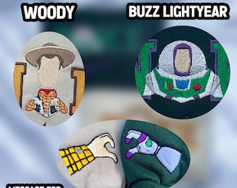Sudadera bordada de Woody y Buzz, Sudadera bordada de Toy Story, Sudadera a juego para mejores amigos, Camiseta para parejas, Regalo de aniversario