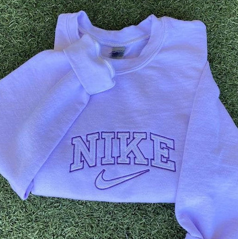 Nike embroidered sweatshirt Nike Vintage Crewneck | Etsy