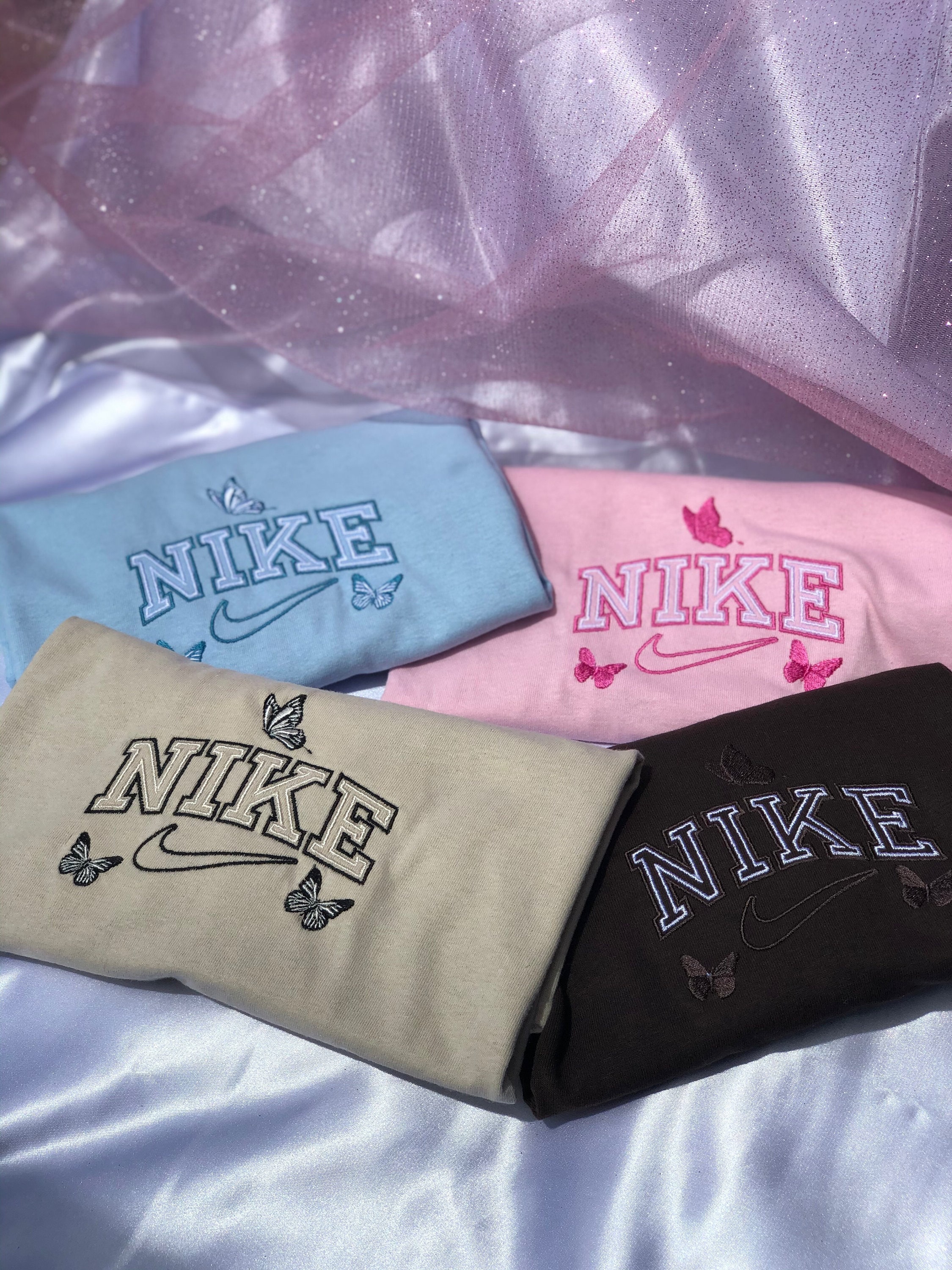 Nike Butterfly T-Shirt | Nike embroidered crewneck T-Shirt | Personal…