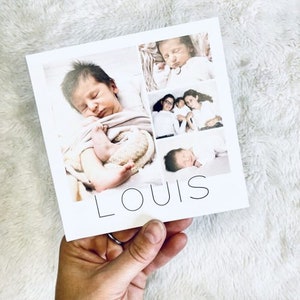 faire part de naissance minimaliste