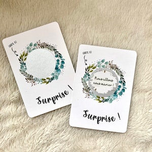 carte à gratter annonce de mariage