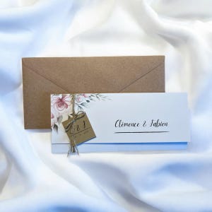 Faire part mariage romantique, fleur, pivoine, champêtre fleuri roses, nature