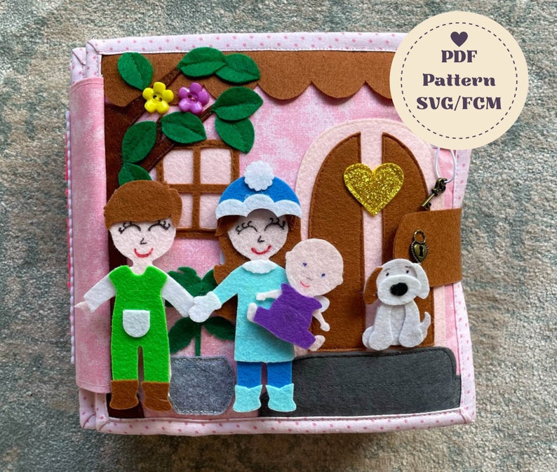 Dollhouse Quiet Book Pattern Busy Book Sewing Ideas for Girl Etsy