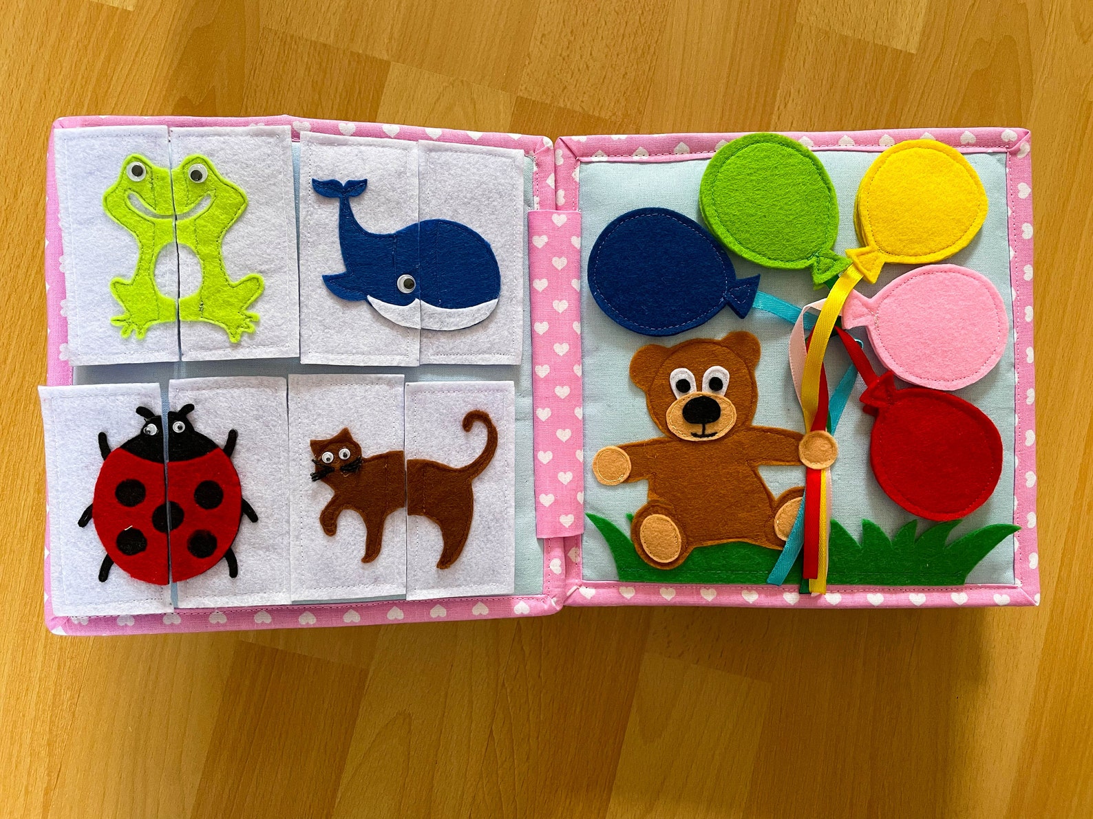 Baby Quiet Book 12 pages Toddler Busy Book 123 year old Etsy