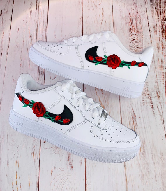 Red Rose Air Force 1 | Etsy