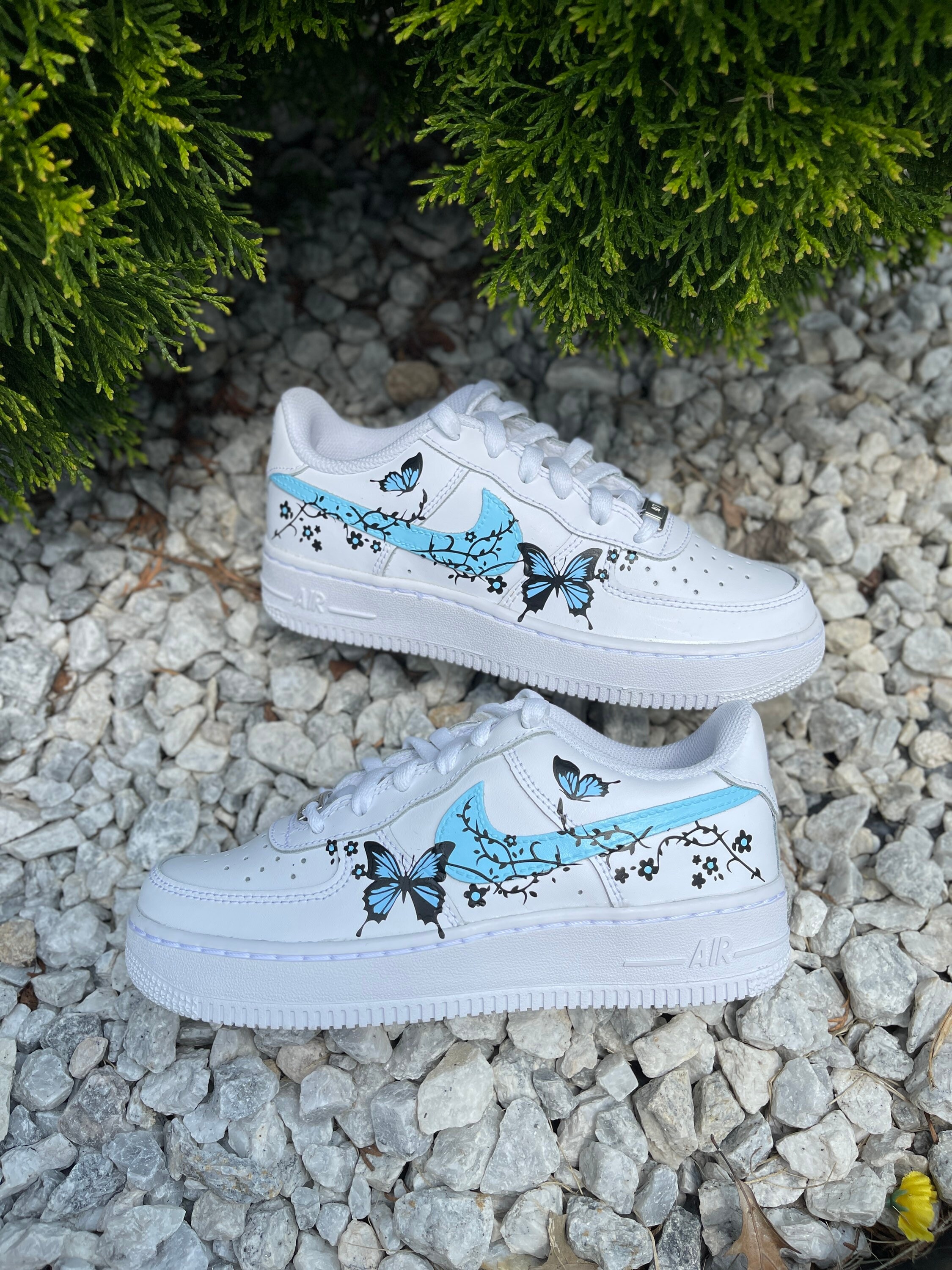 Blue Butterfly Air Force 1 Etsy Singapore