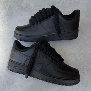 Black Air Force 1 Rope Laces 