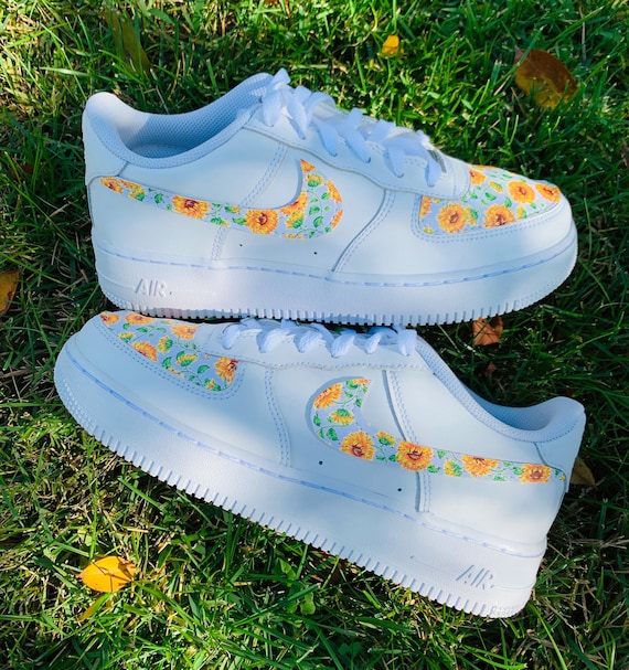 Orientar Unidad Mujer Vintage Sunflower Air Force 1 - Etsy