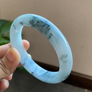 ✾セルロイドバングル✾ ジェードグリーン Certified Green A JADE Jadeite centipede scorpion Bangle