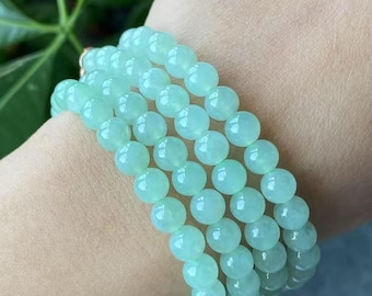 Collana Di Giada Verde Naturale Con Perle Di Giada - Foto 6