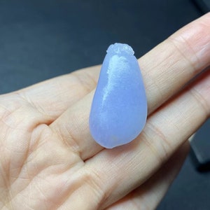 Lavender jade mango pendant natural purple jadeite with certificate
