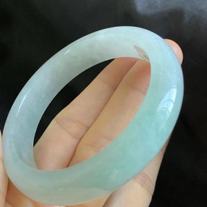 54.5 mm Jade Armreif | Grüner Jade Armreif | Jadeit Armband | Natürliche Jade | Klasse A Jadeit | Jade Armband | Klasse A Jade | Typ A