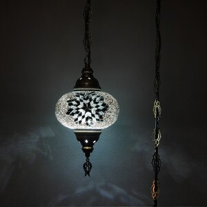 Asylove Turkish Mosaic Ceiling Lamps, Moroccan Pendant Lighting
