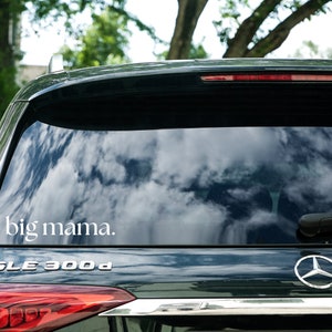 Calcomanía Big Mama, calcomanía de coche monograma, monograma de dos letras, calcomanía de coche personalizada, calcomanía de monograma, calcomanía de la Copa Stanley, calcomanía de computadora portátil