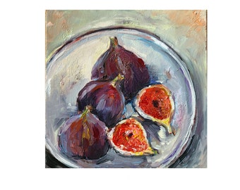 Figs Painting Original Painting Oil Painting Fruit Figs Painting Oil Oil Painting Original Art