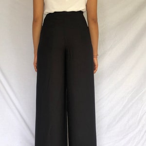 016 Beautiful Black Wrap Pants, Long Pants Trendy, Bali Beach Pants, black Long Pants, Summer Pants, Festival Trousers image 4