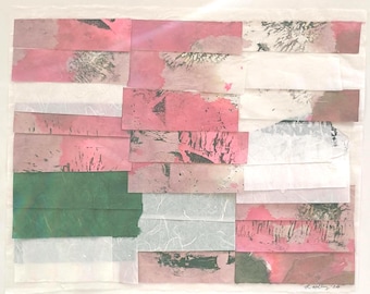 Bliss Crashes Over Me Like_Woodblock & Gouache Print on Mulberry/Tengucho Papers (11 x 14")
