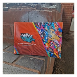 B4D Photobook Go - Graffiti Drawing Book Street Art Jak nauczyć się rysować szablon Czcionka Tutorial Magazyn
